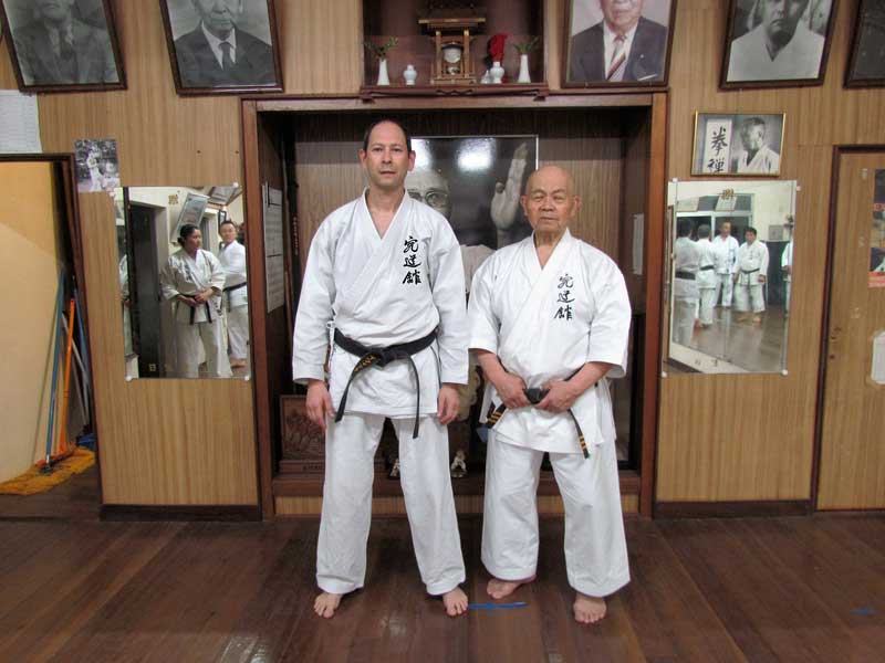 Itzik Cohen with With Higa Minoru Sensei
