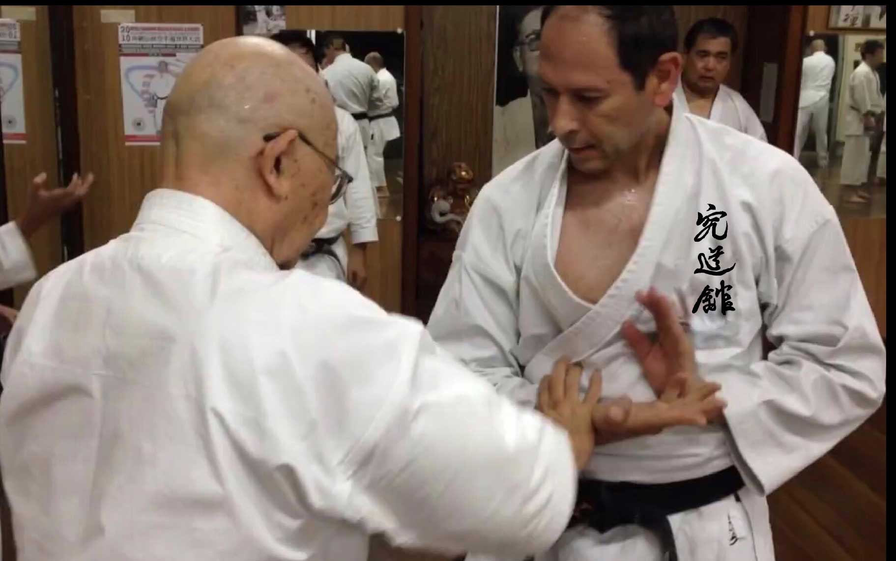 With Higa Sensei  at Kyudokan Okinawa