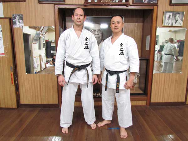 Itzik Cohen with  Higa Koyu Sensei