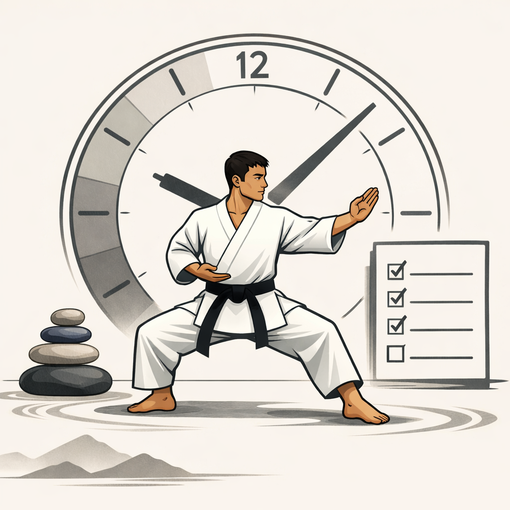 קראטה כמודל יישומי לארגון זמן, קשב וניהול מטלות